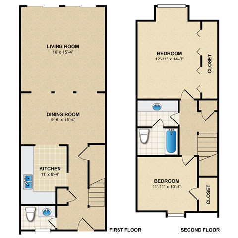 Floorplan - Louisburg Square Apartments & Townhomes