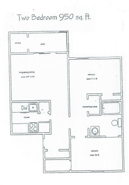 2BR/1BA - Ashewyck Manor Apartments