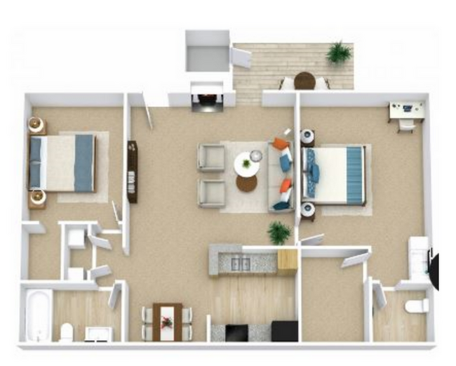 Floorplan - Porterwood Apartments