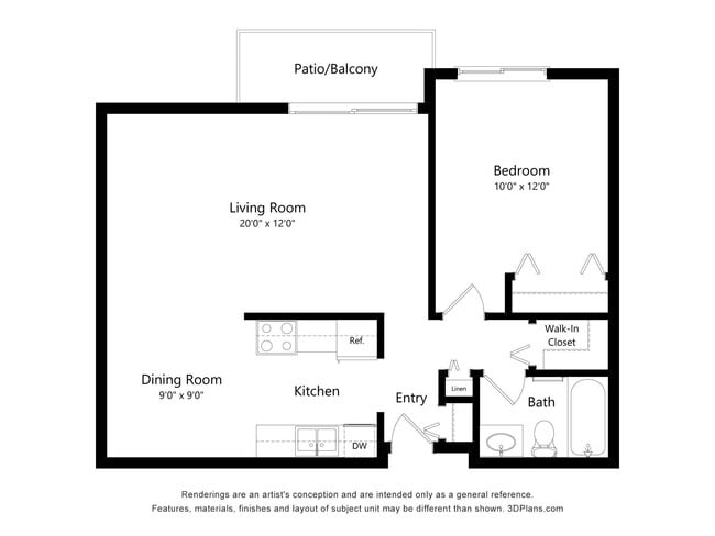 Floorplan - Villa Del Coronado Apartments