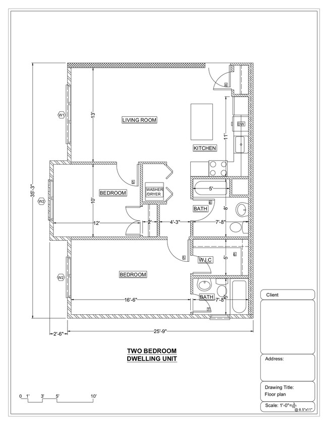 Floorplan - Redwood Apartments Newly Constructed!