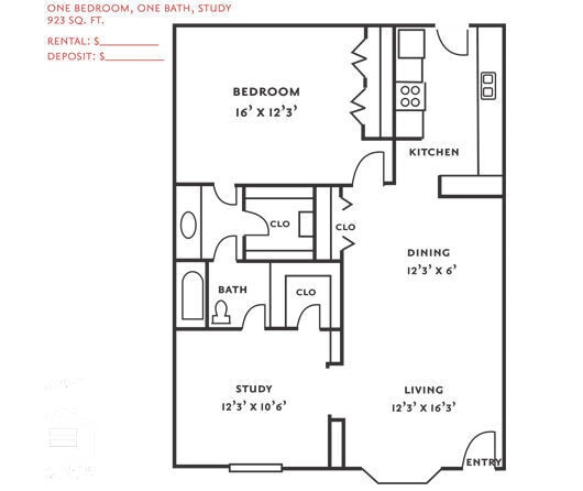 Floorplan - 7979 Westheimer Apartments