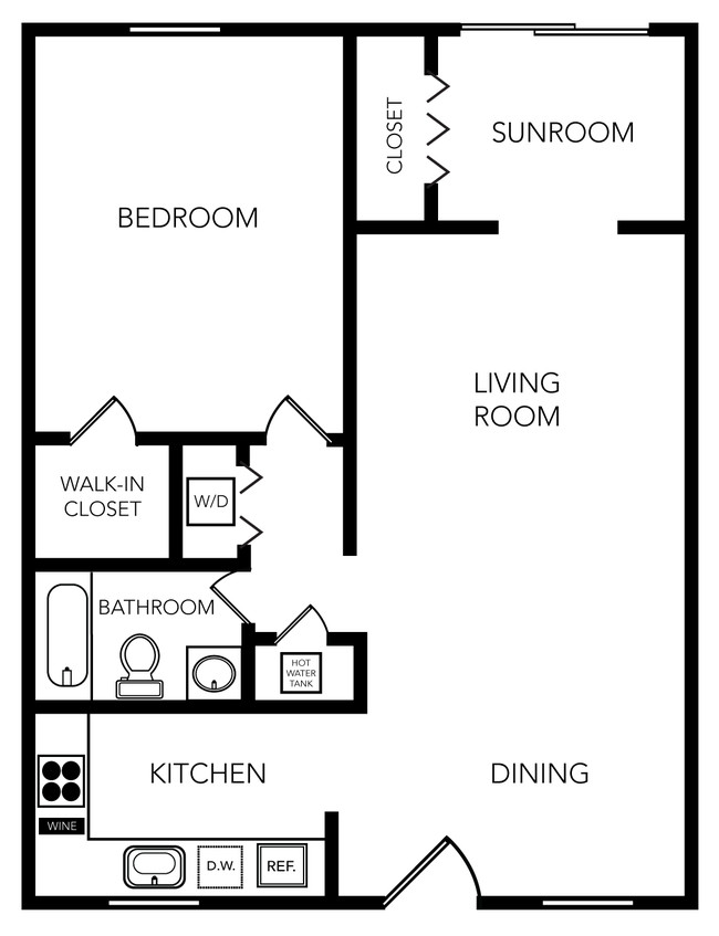 Floorplan - Sailpointe Apartments