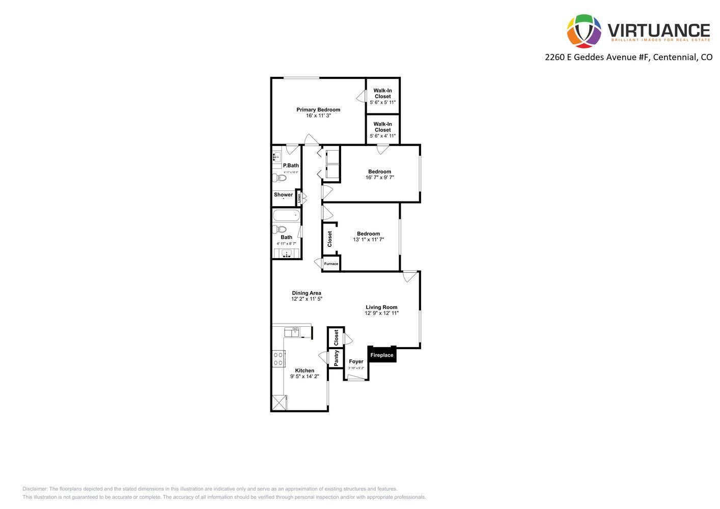 Floor Plan - 2260 E Geddes Ave