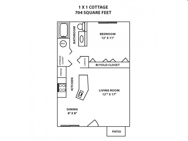 1x1 Cottage - Summerfield