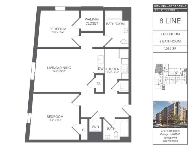 08 Line (Two Bedroom) - APEX Orange Crossing