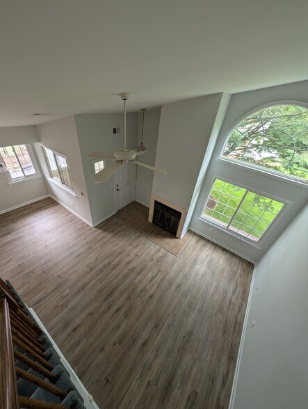 View from loft including fireplace - 35 Encampment Dr