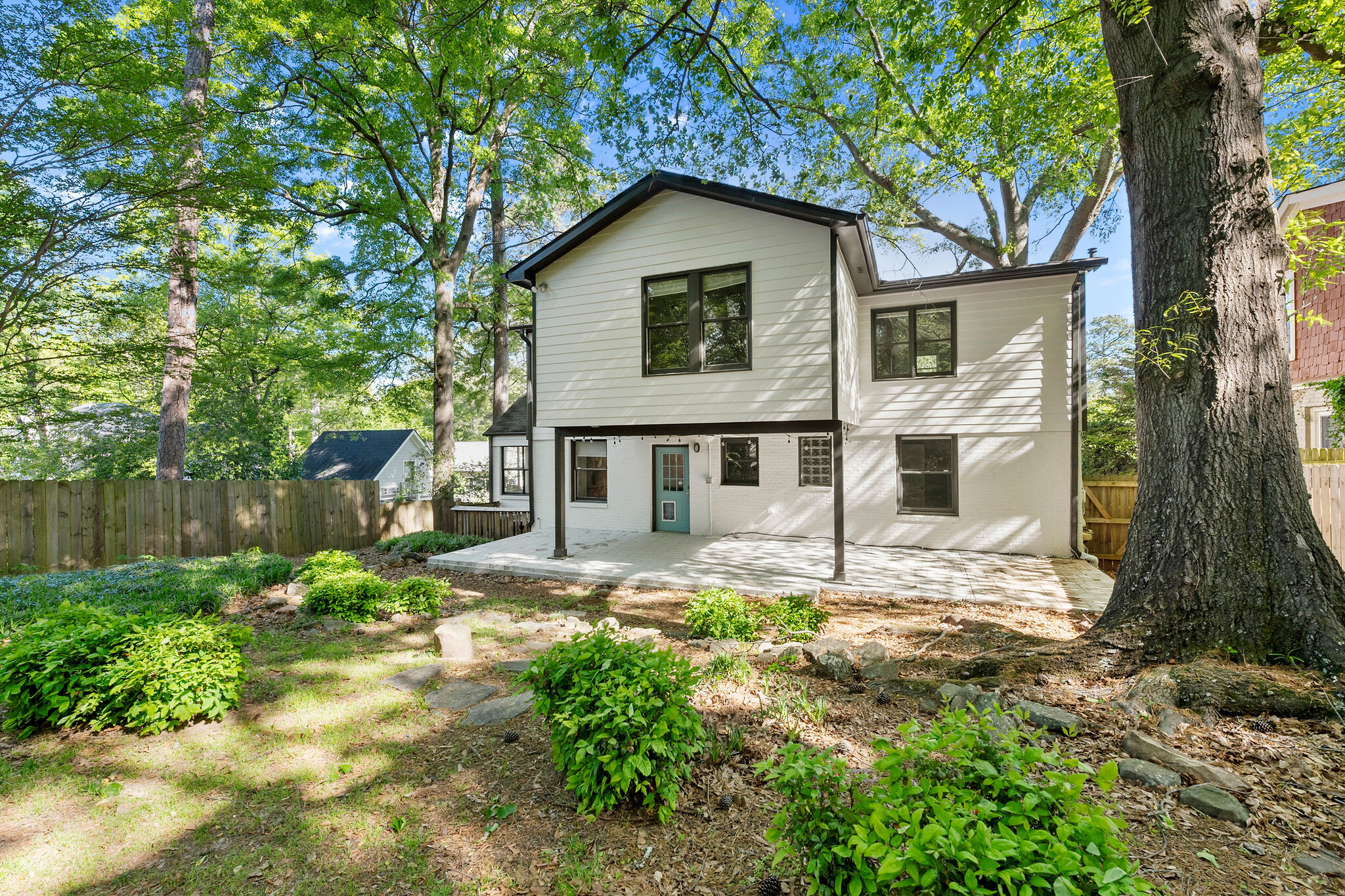 Back of house and patio - 121 Brower Street