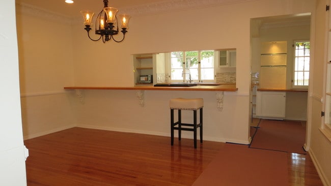 Formal Dining Room Also w/ Seating at Butcherblock Counter with Passthrough - 1103 S Crescent Heights Blvd