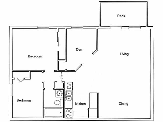 2 Bedroom Standard - Tusculum View