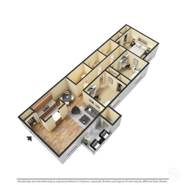 Floorplan - Falcon Pointe Apartments