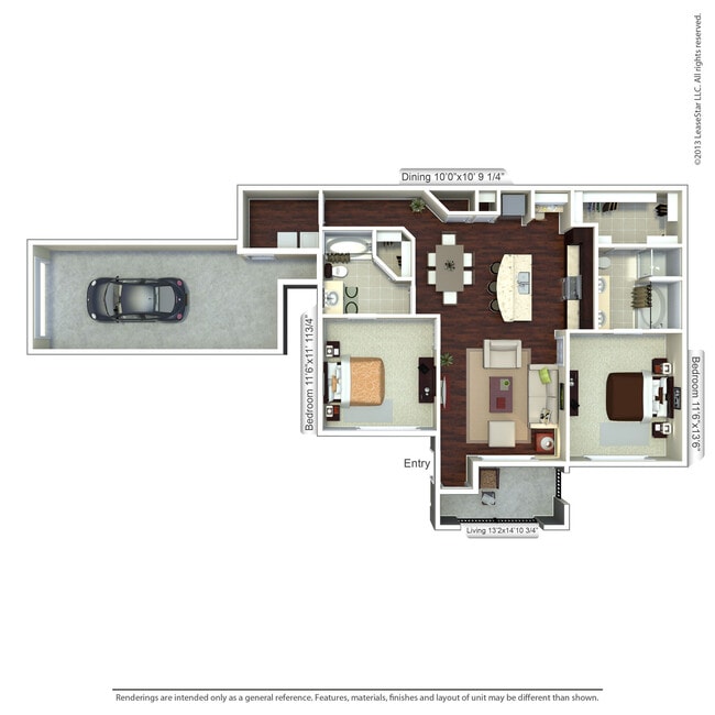 Floorplan - Valencia Place Apartments