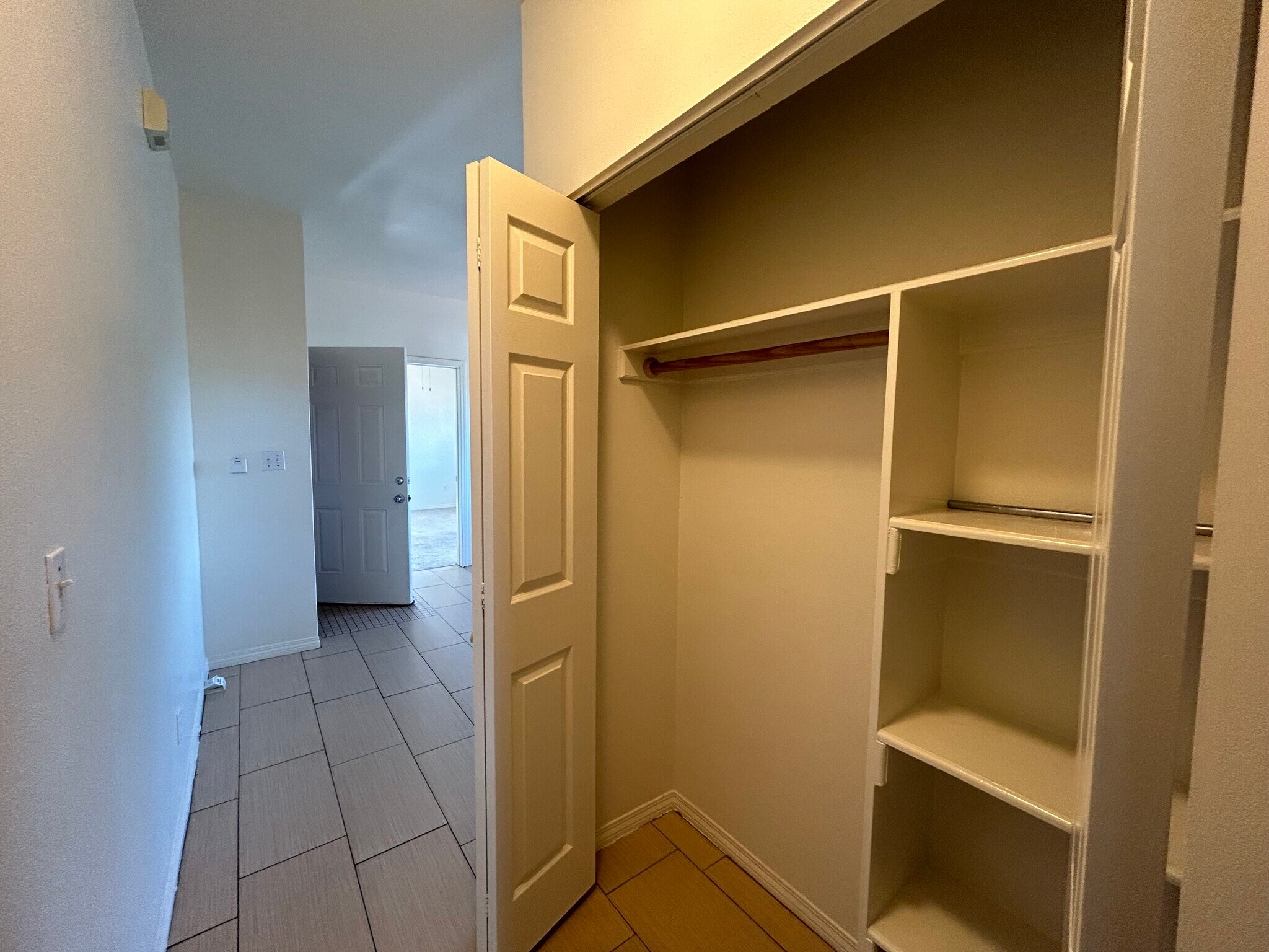 There’s a little storage space right before the bathroom - 2237 Whittier Blvd