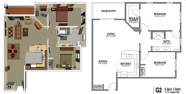 2BR/1BA - Crestview Senior Living