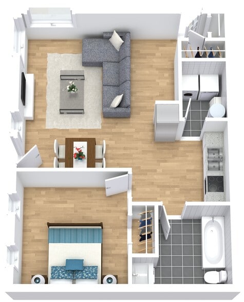 Fairlawn S. Miller Rd 1 BR - Cypress West Akron Apartments