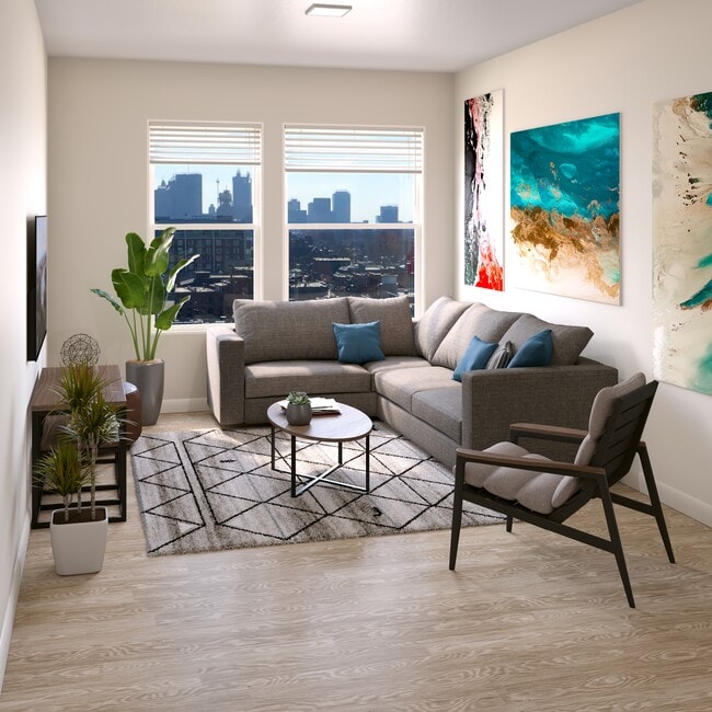 Living Room - VERVE Columbus - Historical Access