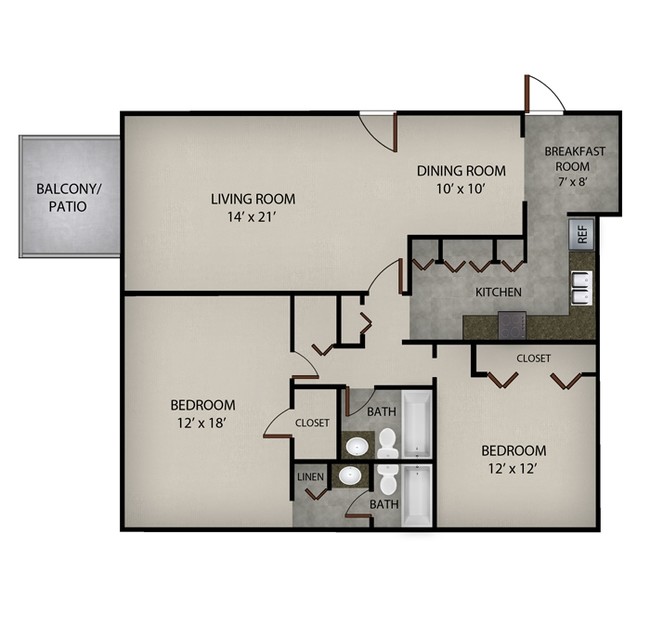 2BR/2BA - Hidden Colony
