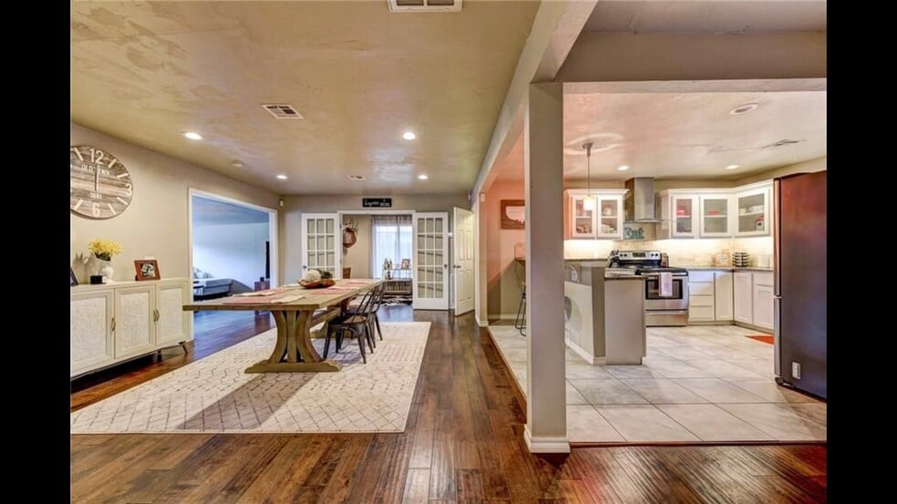 Open concept dining and kitchen with private office space - 2056 NW 48th St