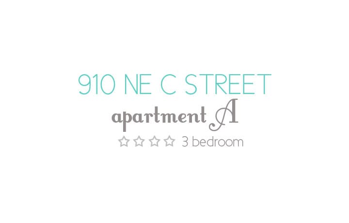3 Bedroom Unit - 910 NE C St
