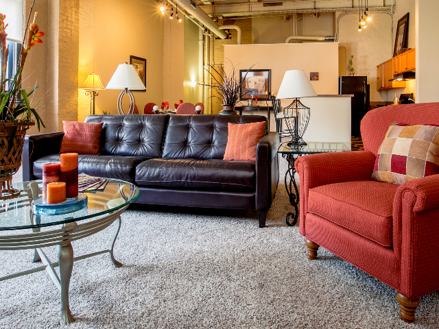 Living Room at Sycamore Place Lofts - Sycamore Place