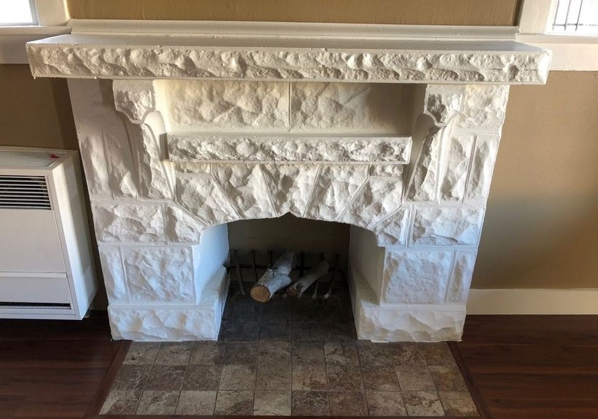 faux fireplace - 6412 10th Ave