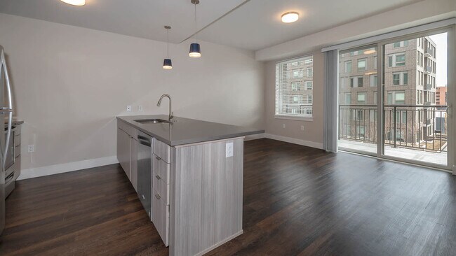 Living Room with Balcony and Hard Surface Flooring - Theo