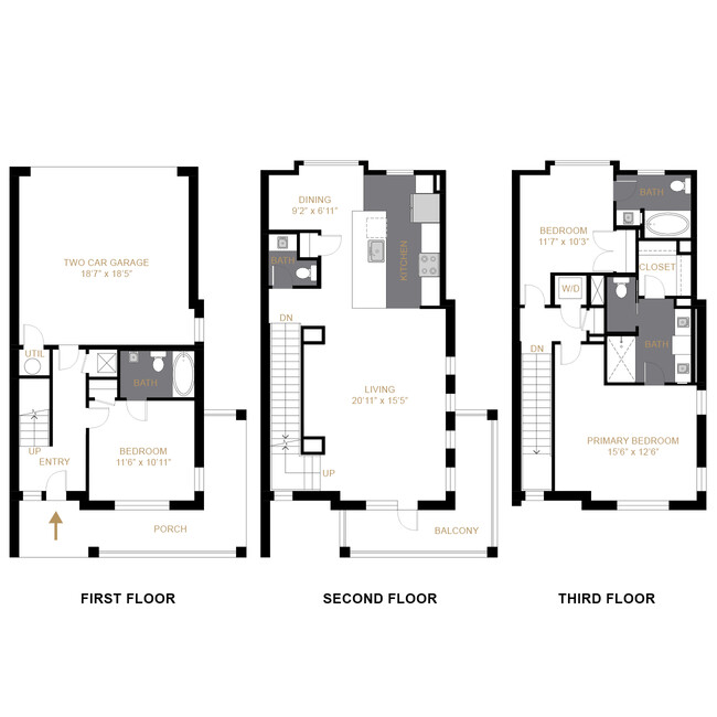 Floorplan - The Allyson Townhomes