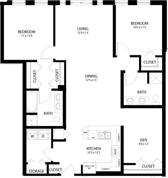 2BR/2BA - Central Station