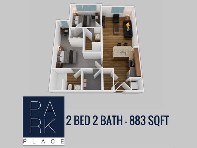 Floorplan - Park Place Columbia (Student Housing)