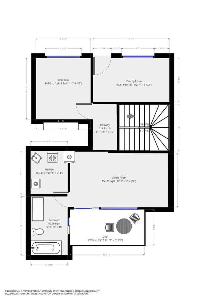 upstairs layout - 545 Wisconsin St