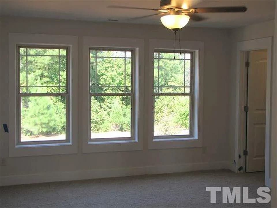Master with 3 windows overlooking trees - 2908 New Hill Park Rd
