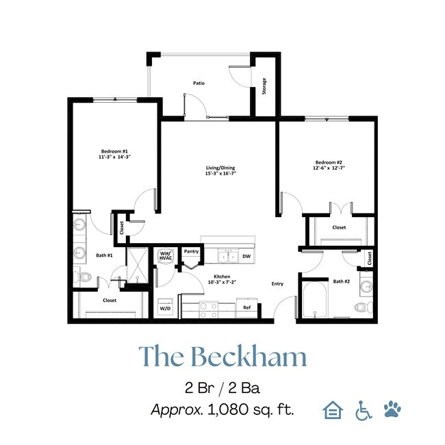 2 Bed | 2 Bath - The Manchester Apartments