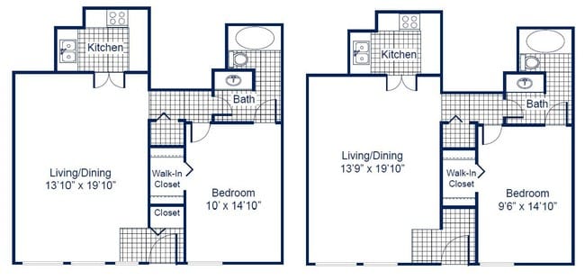 A2 - 1x1 Small sq ft 626-626 - Briarwood Hills