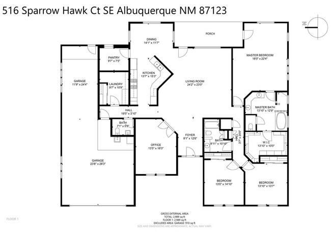 Building Photo - Beautiful 3 Bedroom Single Story Custom Home Plus Office Available Near Tramway Blvd NE & I-40!