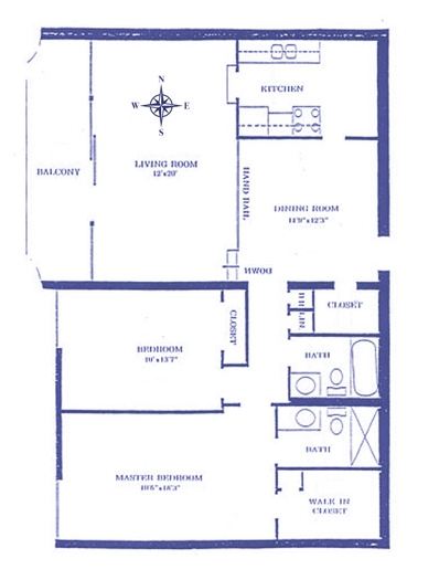 Floorplan - The Carlyle on the Lake