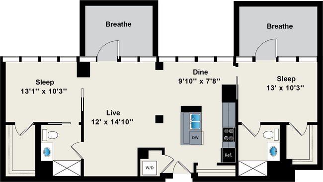 Floorplan - Reside on Green Street