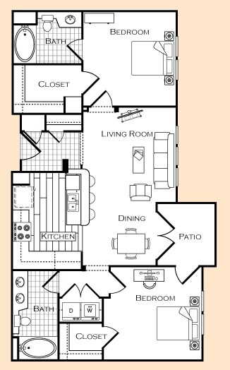 Plan 4 - Laurel Terrace Apartment Homes