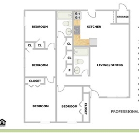 4BR/2BA - Oakhaven