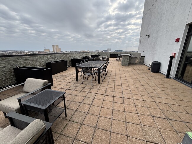 Community roof patio (outdoor) with grill - 3110 Thomas Ave