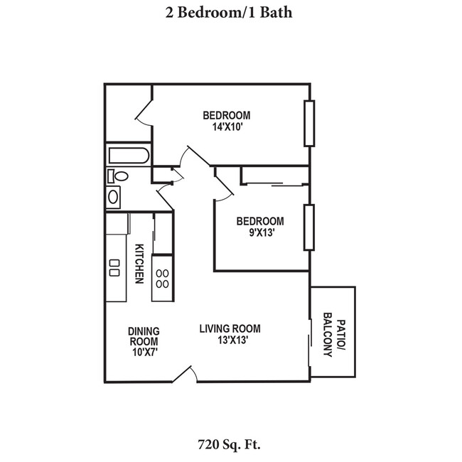 Floorplan - Crown Station Apartments