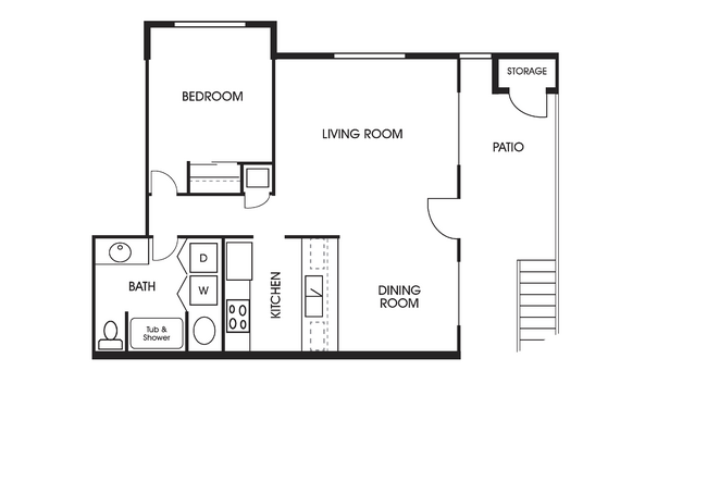 Floorplan - Poplar Village Apartments