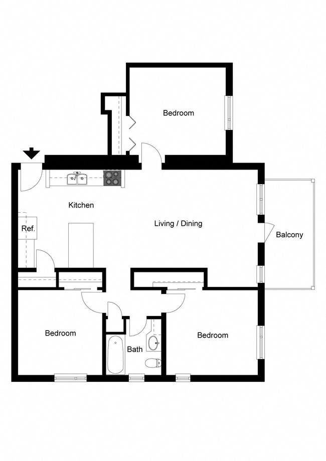 Floorplan - Rolling Hills Apartments