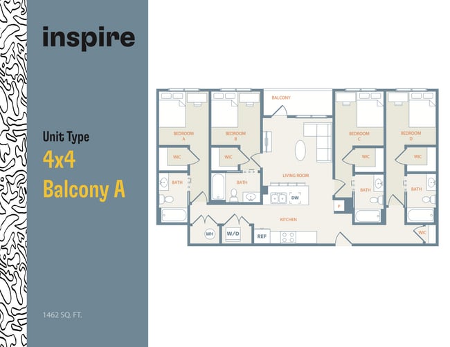 4x4 Balcony A - Inspire