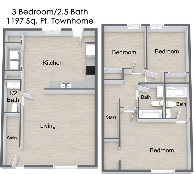 Floorplan - Landon Trace Townhomes