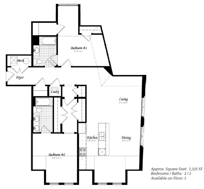 2BR/2BA - Columbia Place