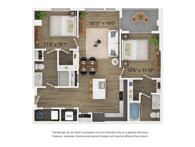 B1 Floor Plan at Cottonwood Broadway - Cottonwood Broadway