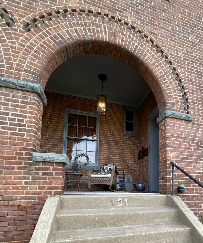 Private porch and entry - 121 W Cork St