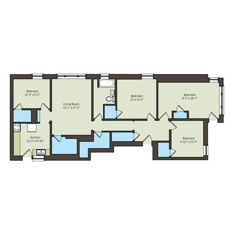 Floorplan - 5339-5345 S. Woodlawn Avenue