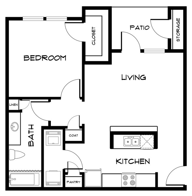 Floorplan - Pebble Brook Apartments