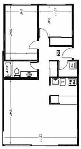 Floorplan - Bergen Apartments